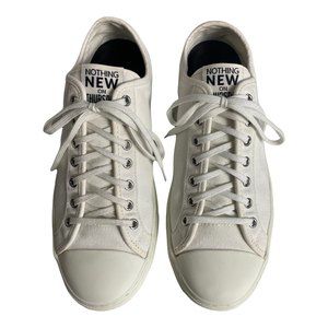 Nothing New Low Top White Sneakers Size 8.5W 100% Recycled Materials